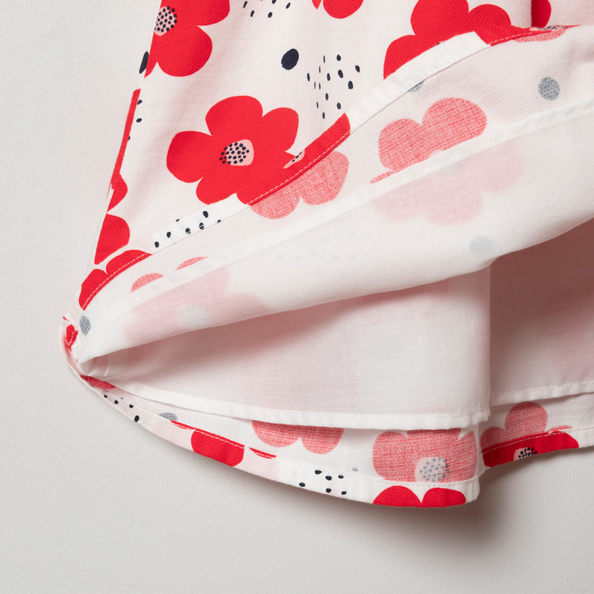 Vestido manga 3/4 print flores  Additional Vestido manga 3/4 print flores