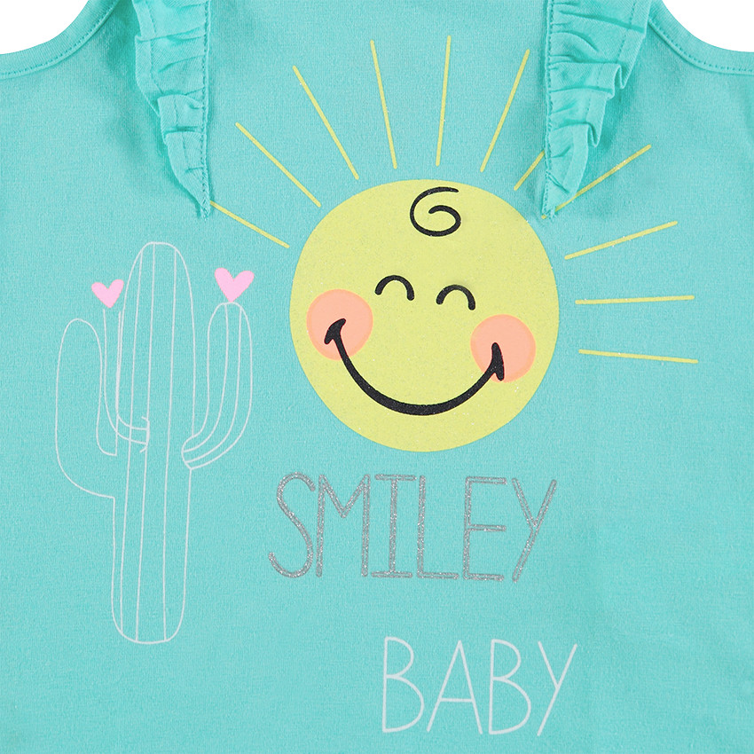 Camiseta de punto sin mangas con estampado ©Smiley  Additional Camiseta de punto sin mangas con estampado ©Smiley