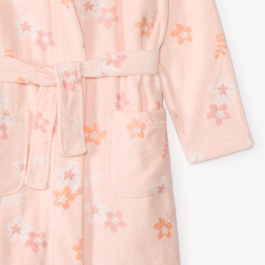 Bañador de felpa con estampado de flores para niña 