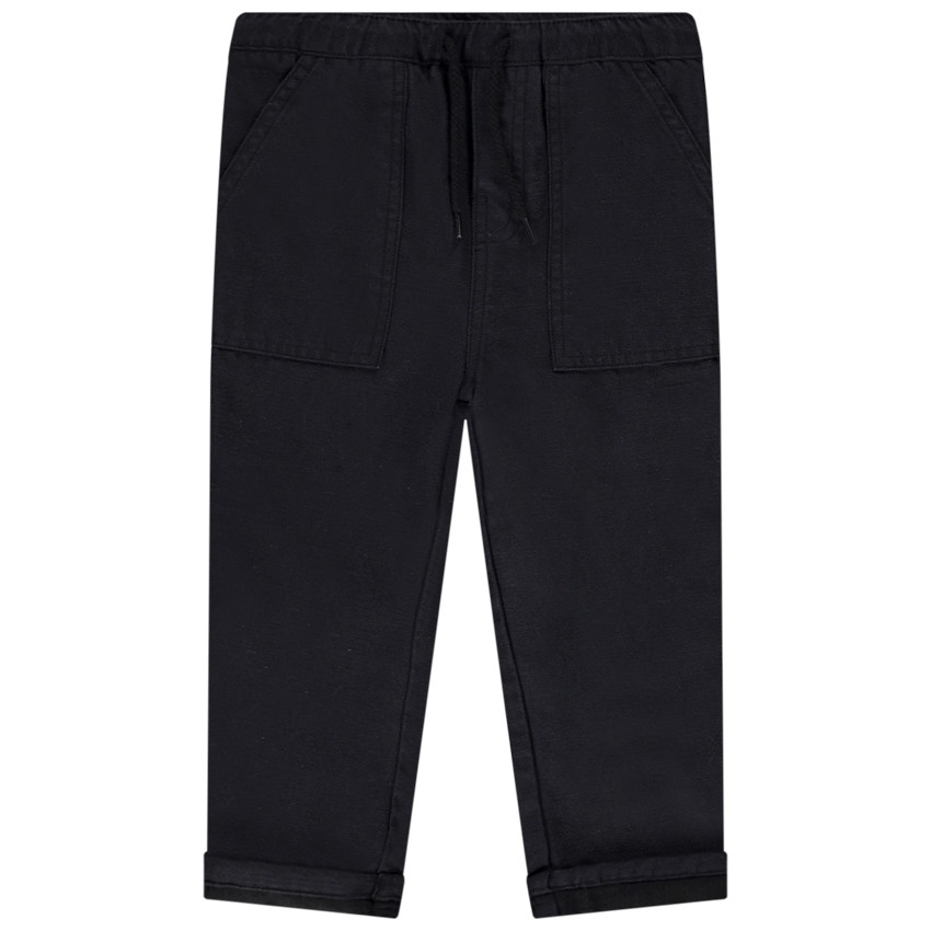 Pantalón recto de sarga para bebé niño 