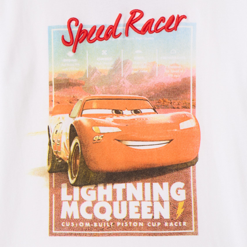Camiseta de manga corta oversize Flash McQueen de Disney-Pixar para niño. 
