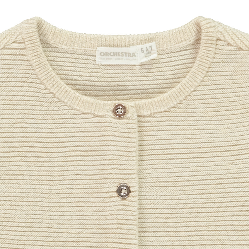 Jersey de punto texturizado brillante para niña 