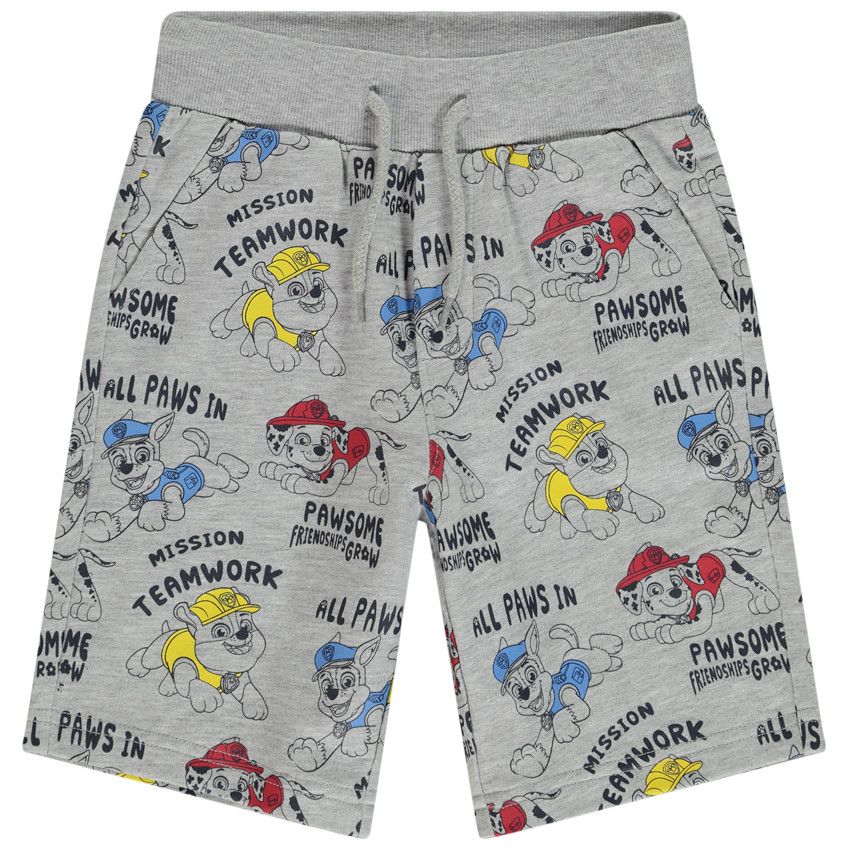 Bermuda de felpa estampado fantasía La Patrulla Canina para niño 