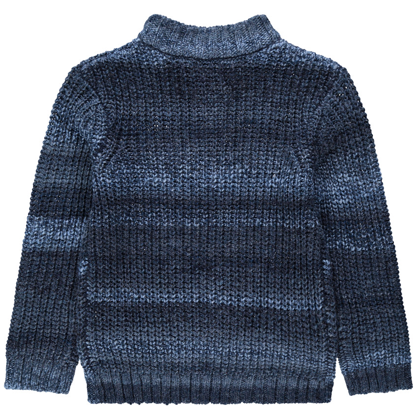 Jersey de punto grueso con cuello con cremallera 