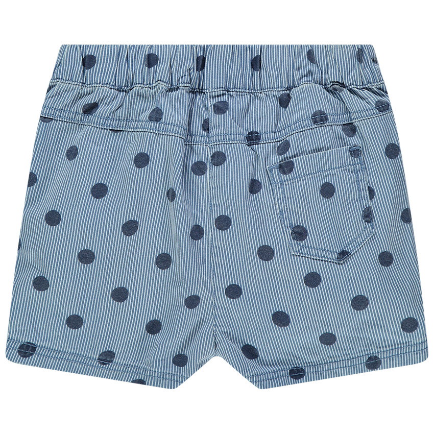 Short de rayas y lunares all-over 