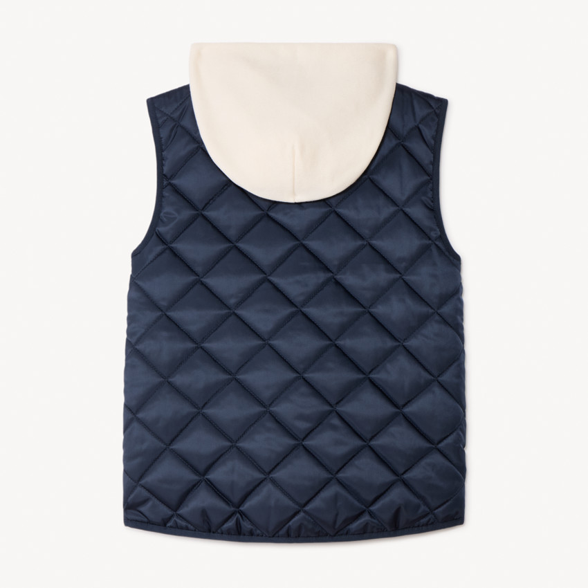 Doudoune sin mangas acolchada con capucha para niño 