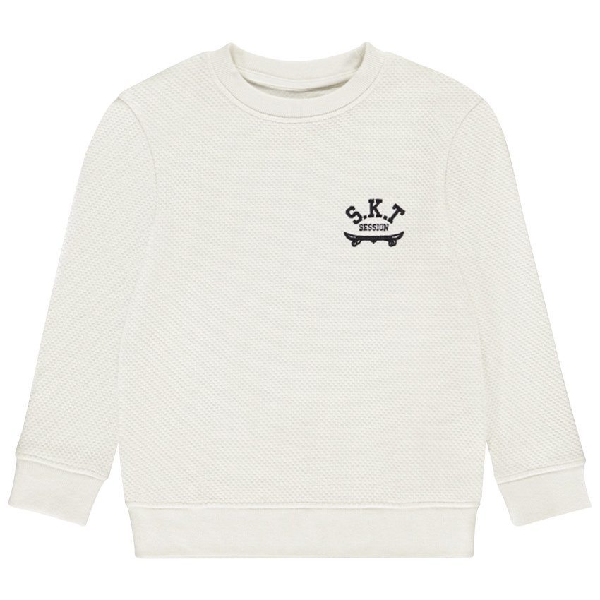 Sudadera de felpa con estampado de skate para niño 