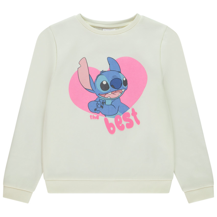 Sudadera de felpa con estampado Stitch Disney para niña 