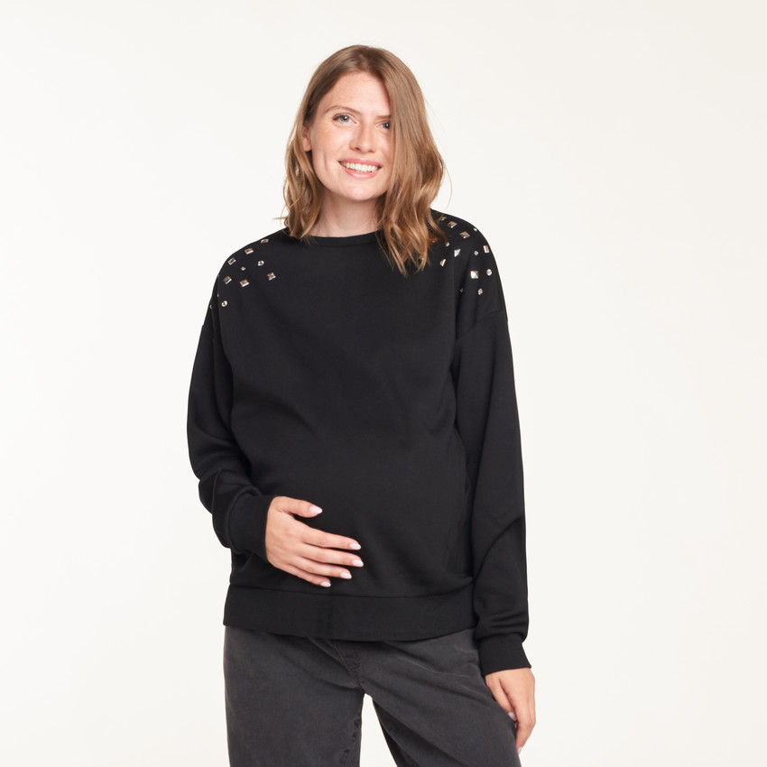 Sudadera de embarazo y lactancia con detalles originales. 