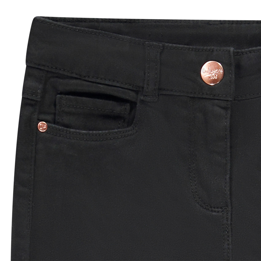 Pantalón en sarga liso para niña Main Pantalón en sarga liso para niña