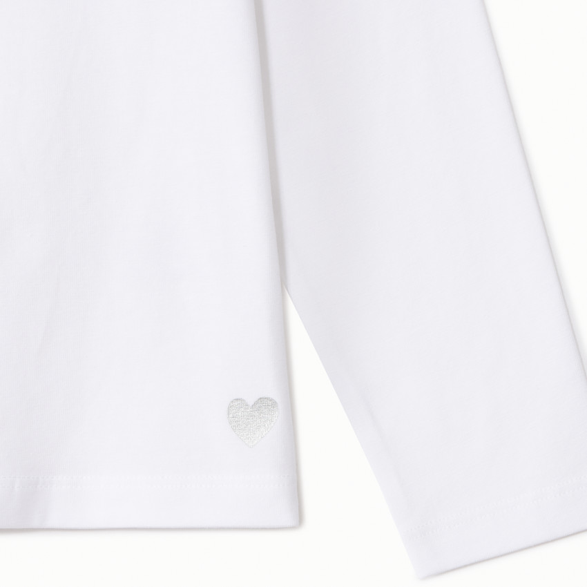 Lote de 3 camisetas manga larga lisas niña 