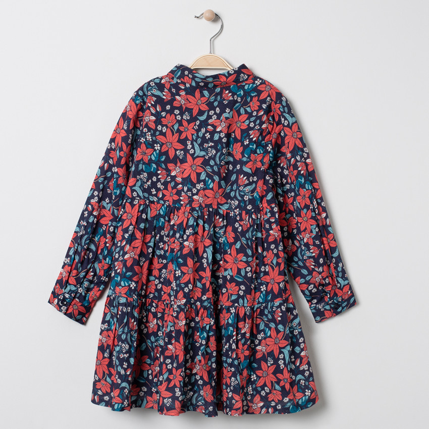 Vestido manga larga estampado flores all-over  Additional Vestido manga larga estampado flores all-over
