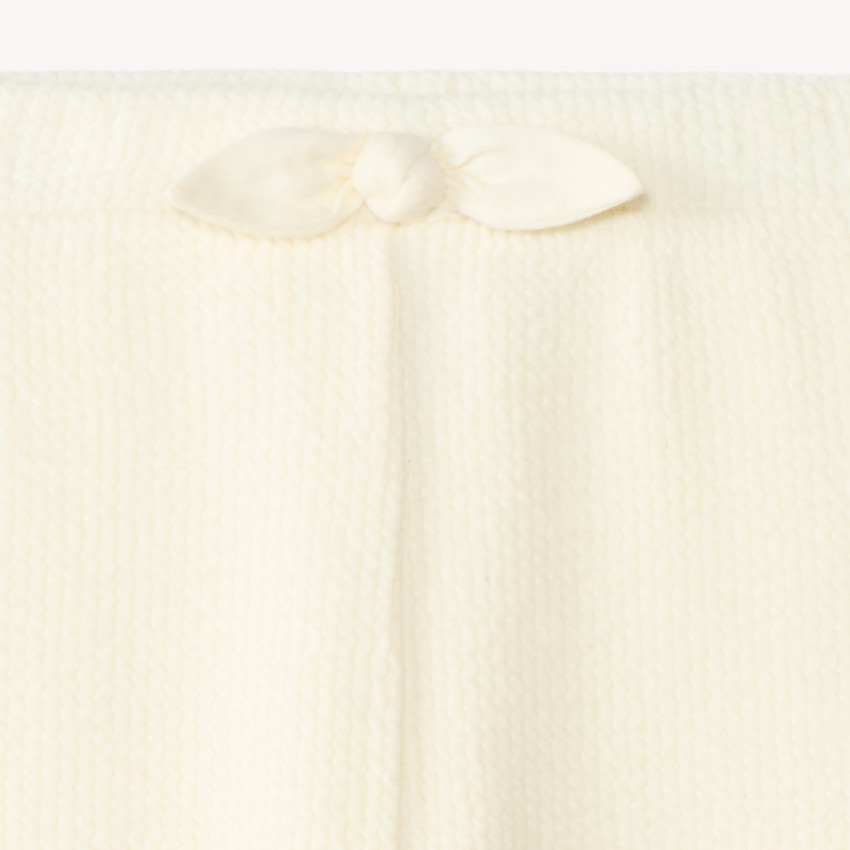 Pantalón de chándal para niña bebé de punto con diseño. 
