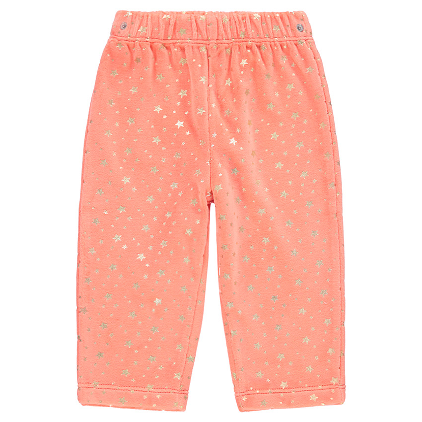 Pijama de terciopelo con ©Smiley bordado y estampado 