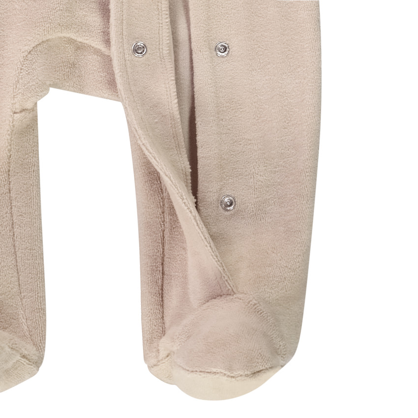 Pelele de terciopelo con bordado para bebé 