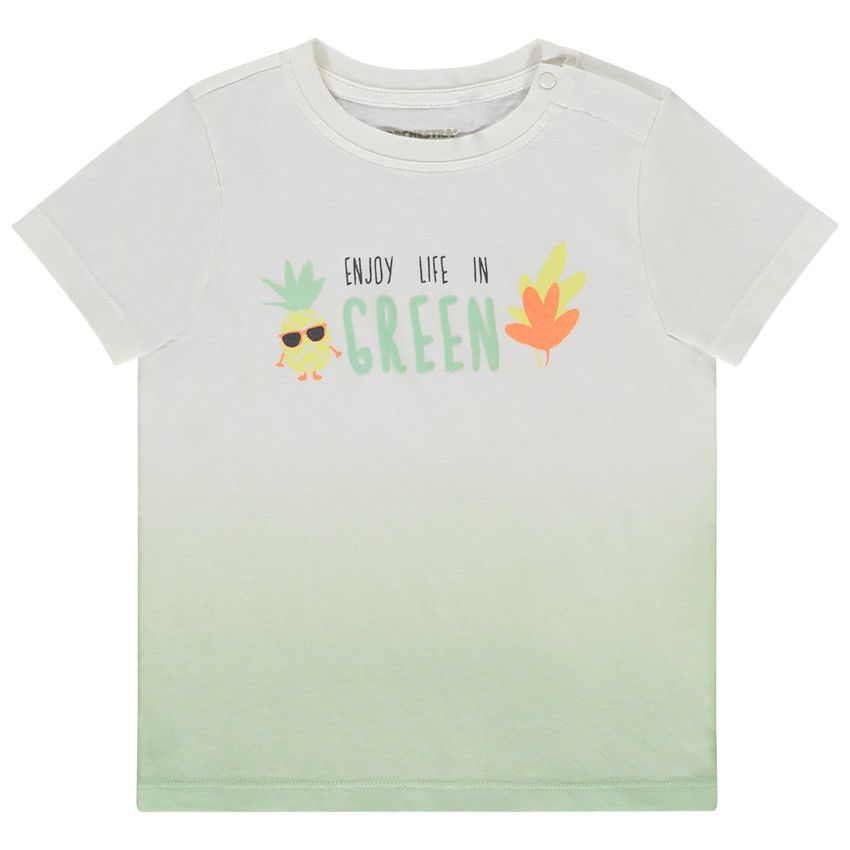Camiseta de manga corta con diseño tie and dye para bebé niño 