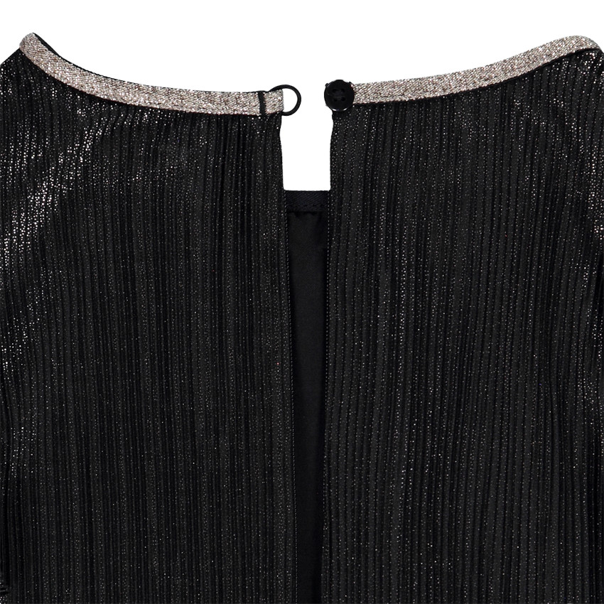 Mono largo con efecto irisado y cinturón para atar para niña 