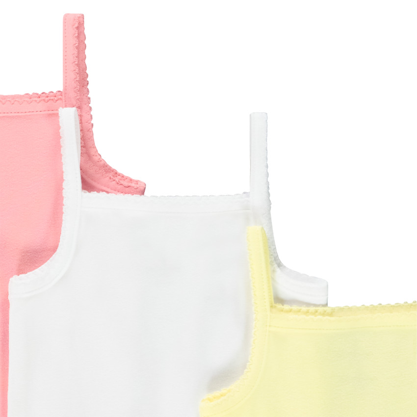 Pack de 3 bodies sin mangas lisos para bebé niña  Additional Pack de 3 bodies sin mangas lisos para bebé niña