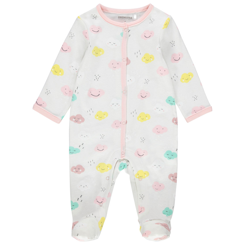 Pijama de punto con nubes estampadas all over  Additional Pijama de punto con nubes estampadas all over