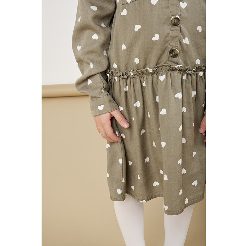 Vestido manga larga lyocell  Additional Vestido manga larga lyocell