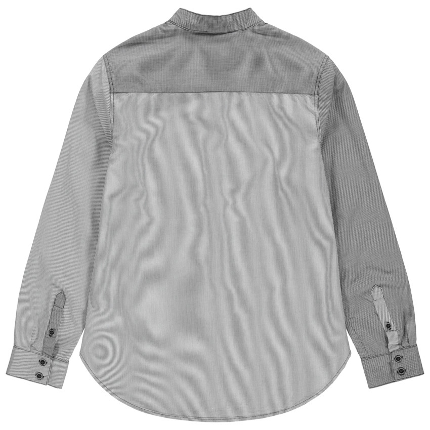 Junior - Chemise manches longues à fines rayures all-over 