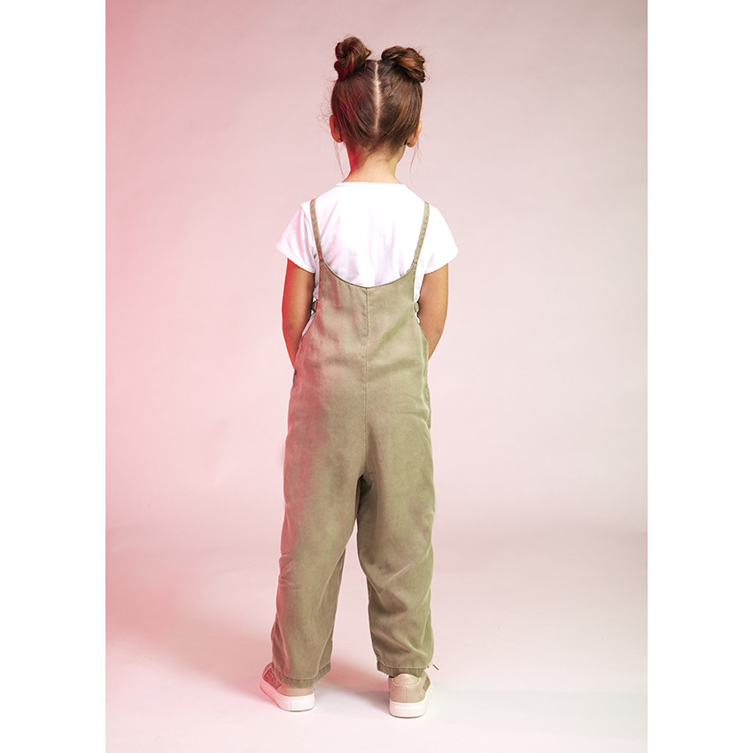 Combinaison larga lisa en lyocell para niña 