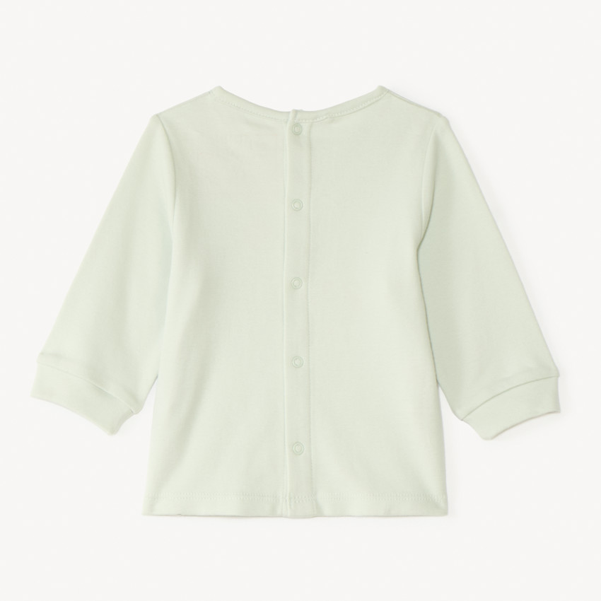 Pijama de 2 piezas en interlock: camiseta de manga larga + pantalón para bebé niño (acabados diferentes según la edad) 
