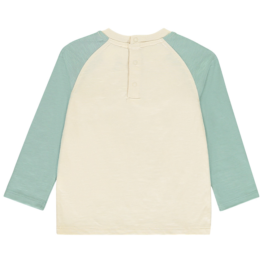 Camiseta de manga larga contrastada Mickey Disney para bebé niño 