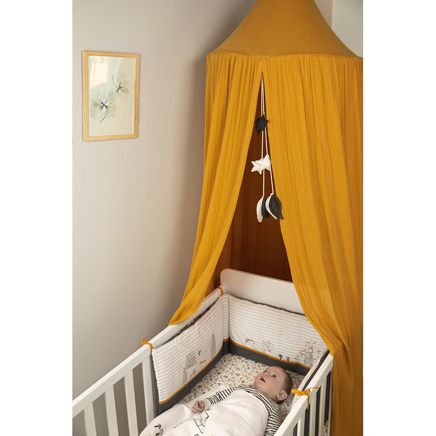 Sábana de jersey con estampado de animales del bosque  Additional Sábana de jersey con estampado de animales del bosque