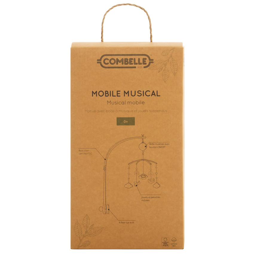 Móvil musical Paseo Bucólico verde 