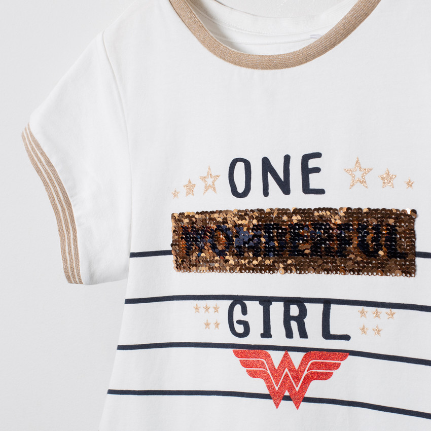 Vestido efecto 2 en 1 tul y lentejuelas Wonder Woman  Additional Vestido efecto 2 en 1 tul y lentejuelas Wonder Woman