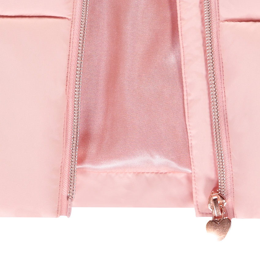 Doudoune sin mangas unicolor en tela mate para niña 