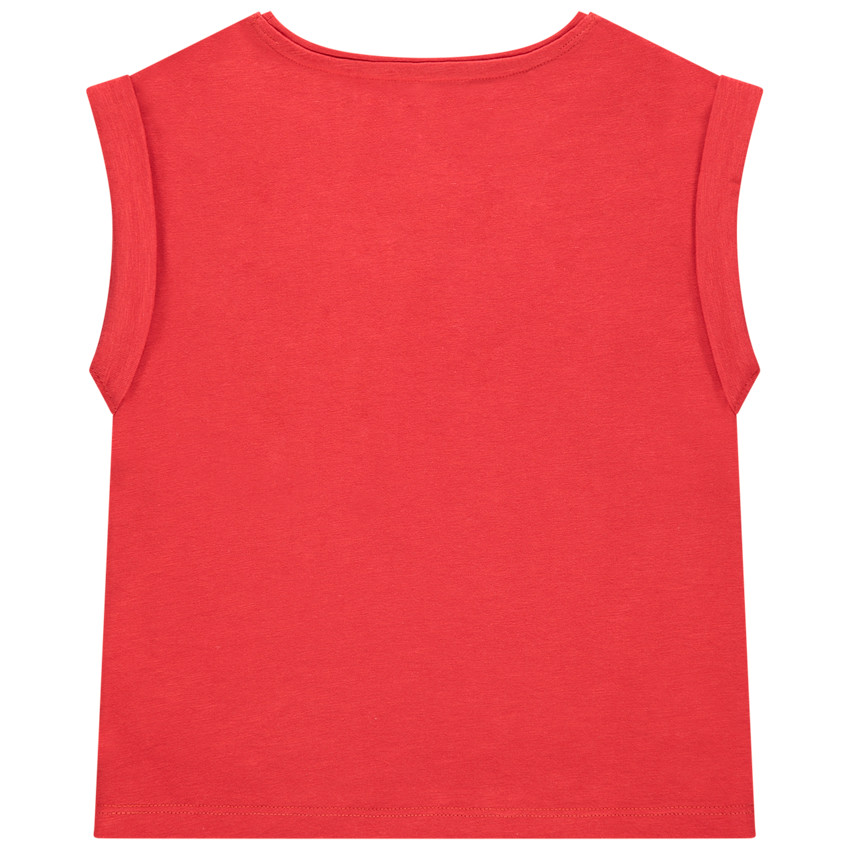 T-shirt manches courtes motif Minnie Disney en sequins dorés 