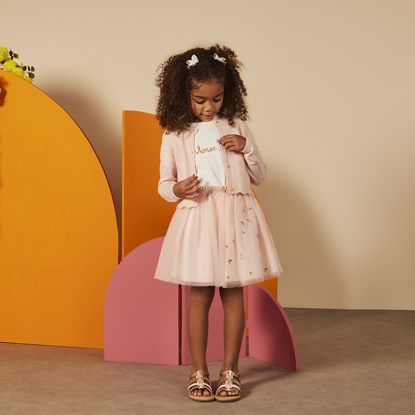 Set de 4 clips mariposa y flores para niña 