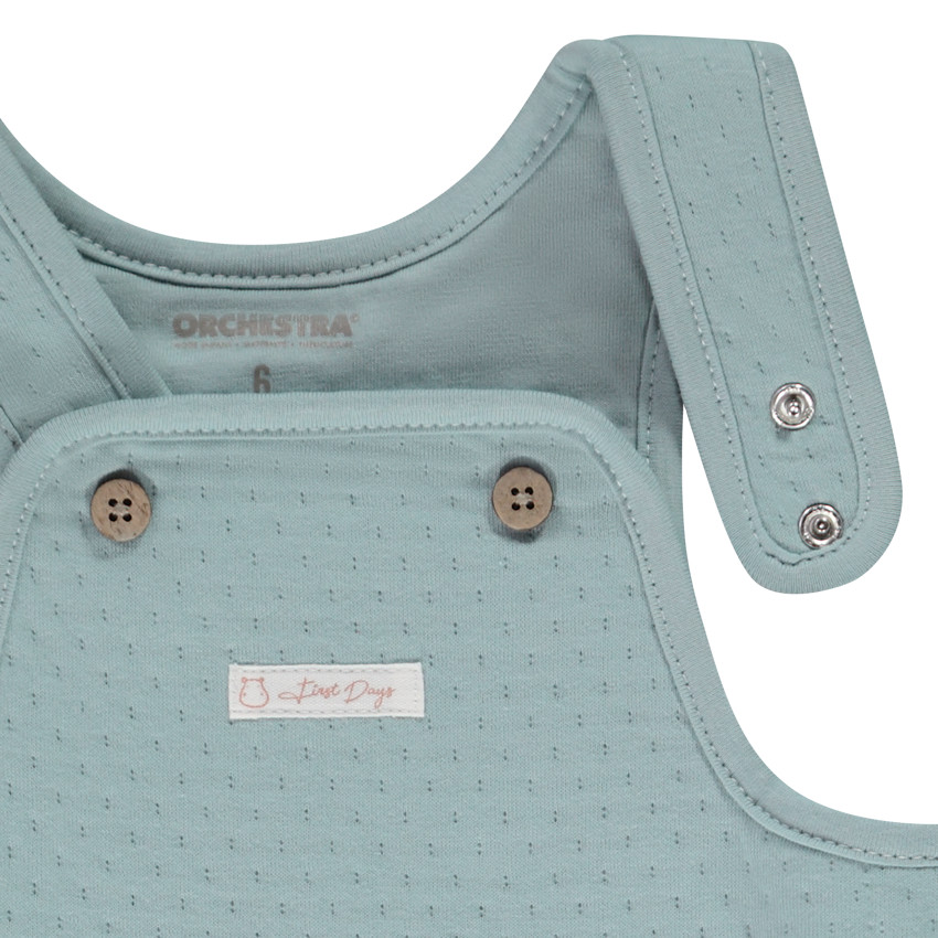 Conjunto acolchado de 2 piezas con tirantes para bebé 