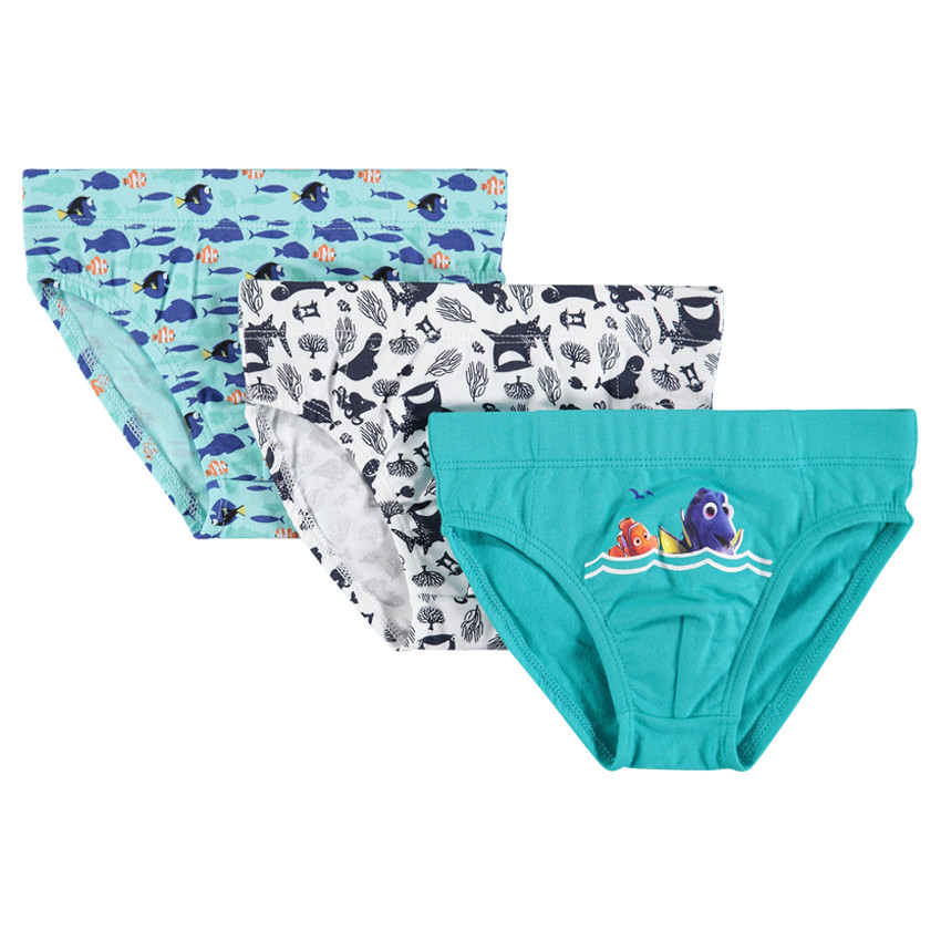 Lote de 3 slips de algodón Disney con estampado 