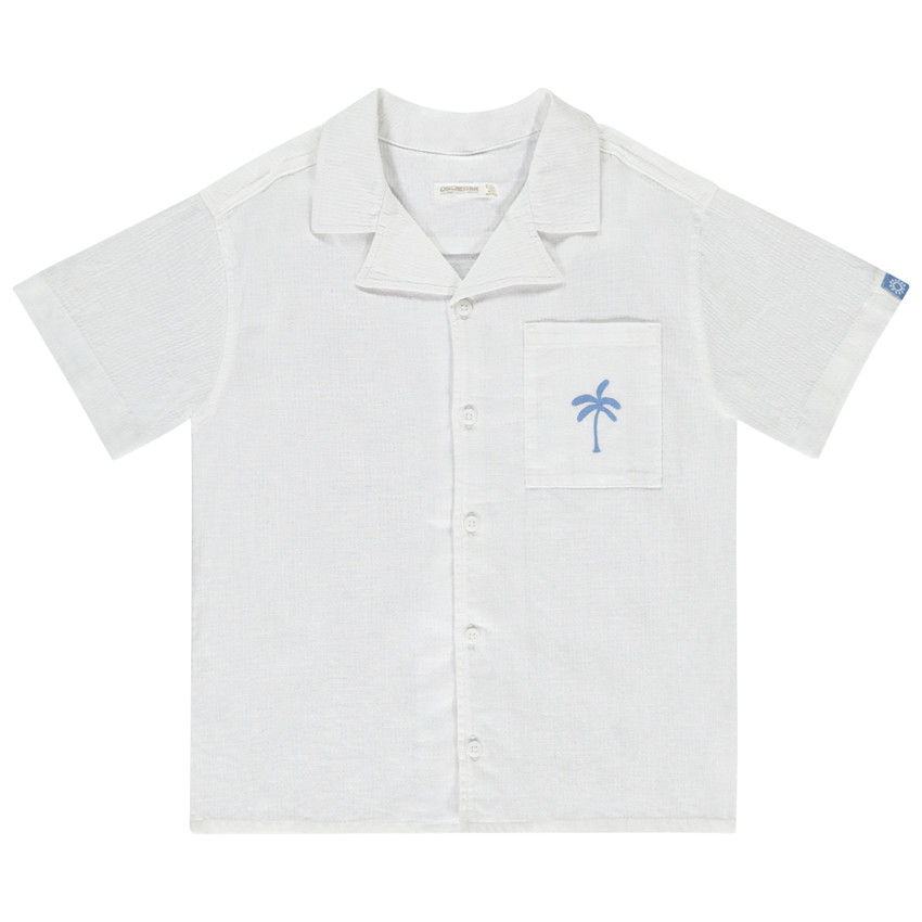 Camisa de manga corta con estampado de palmera para niño  Additional Camisa de manga corta con estampado de palmera para niño