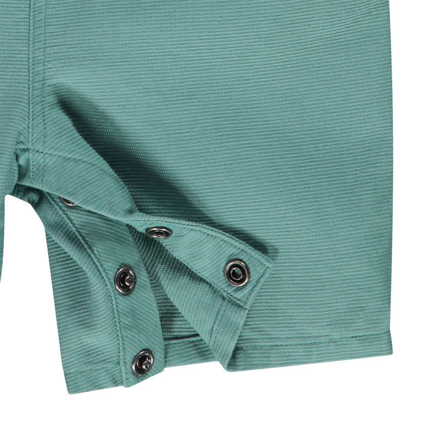 Mono corto de algodón armuré con estampado de palmera para bebé niño 