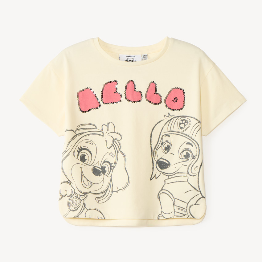 Camiseta de manga corta Stella y Liberty de la Patrulla Canina para niña 