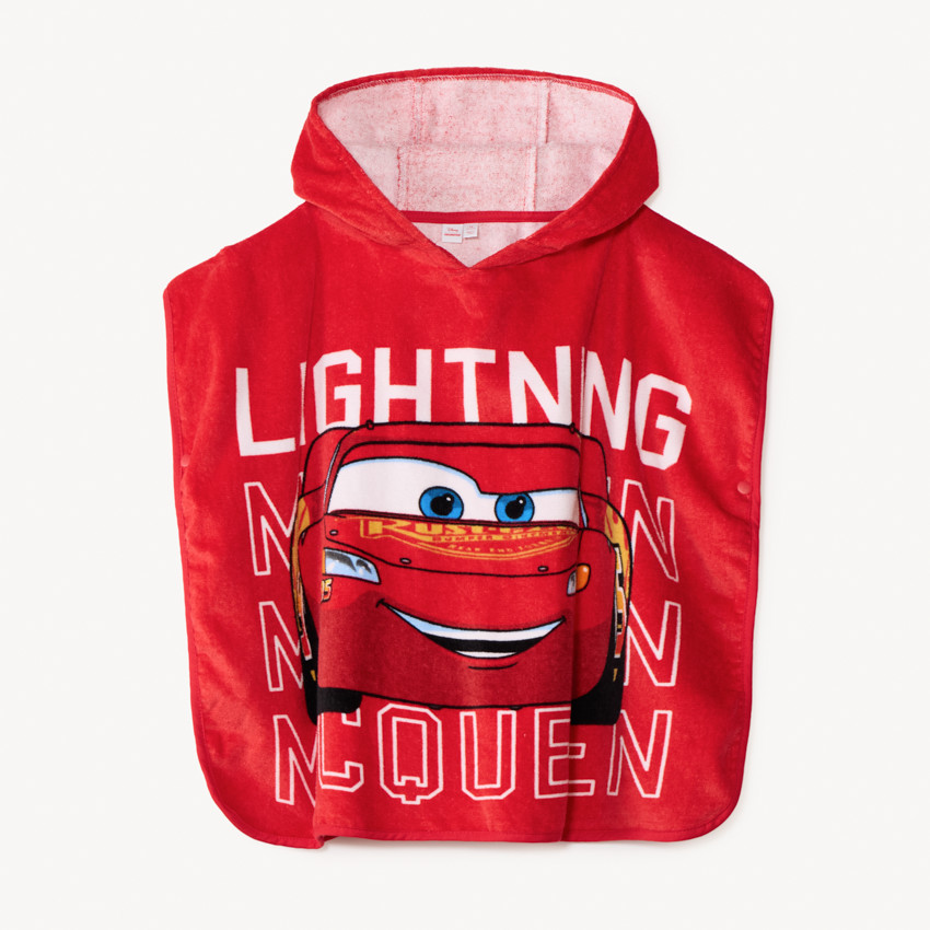 Capa de baño de rizo Flash McQueen de Cars Disney para niño 