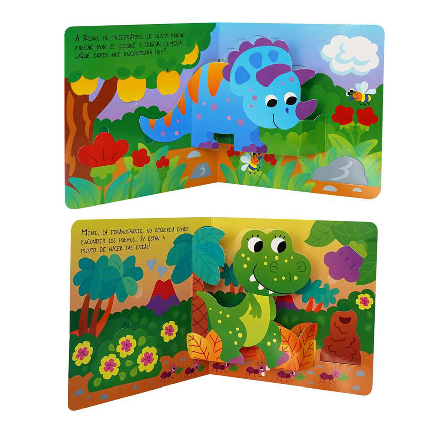 Cuento dinosaurios colección Despliega y descubre +3 años 