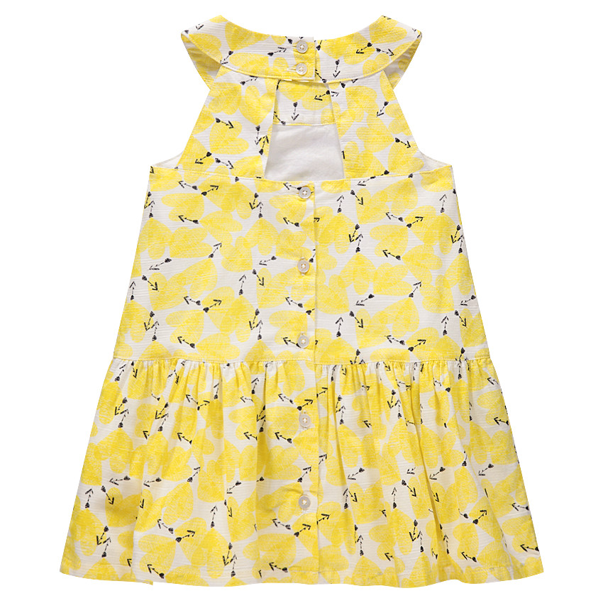 Vestido sin mangas con estampado de fantasía all over 