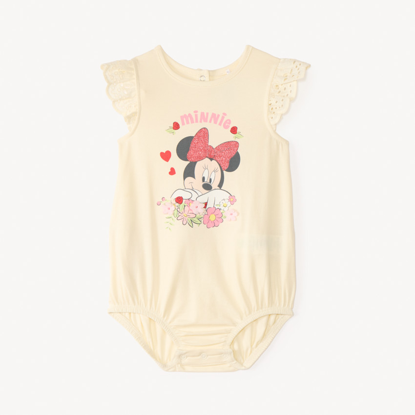 Monedero de bordado de encaje de Minnie Disney para niña bebé 