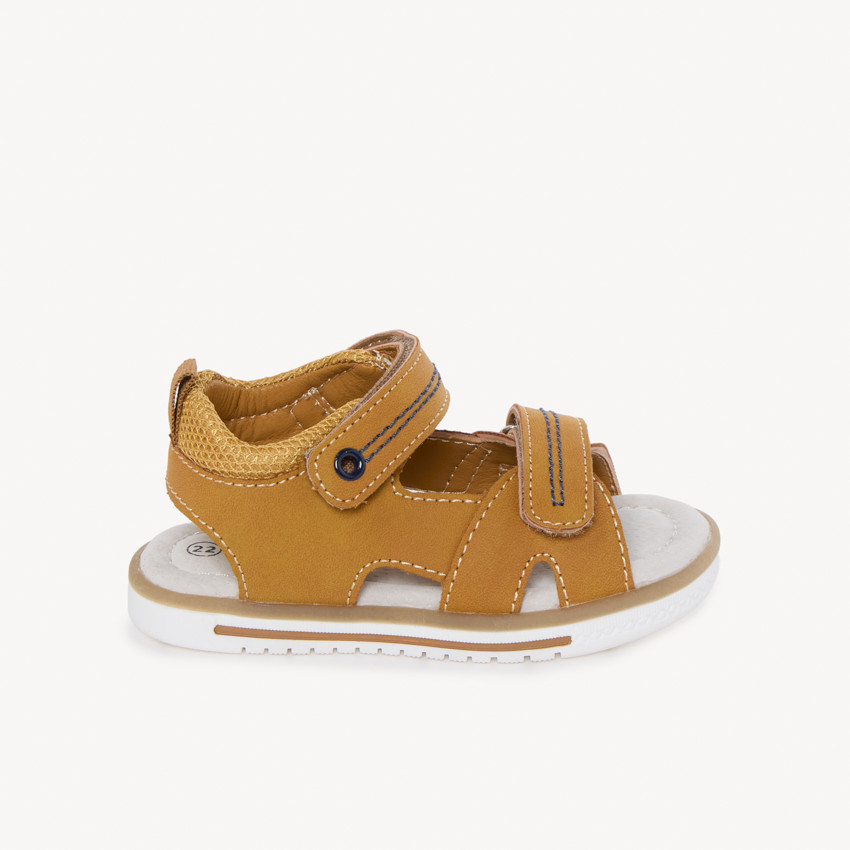 Sandalias abiertas con doble tira de velcro para bebé niño 