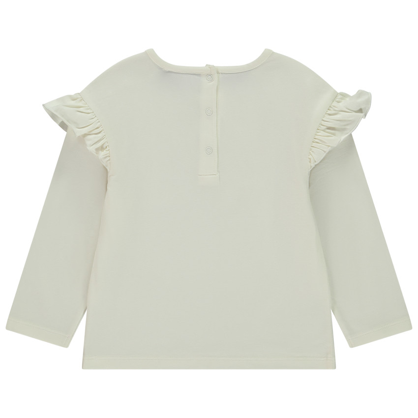 Camiseta manga larga con volantes y estampado fantasía para bebé niña  Additional Camiseta manga larga con volantes y estampado fantasía para bebé niña