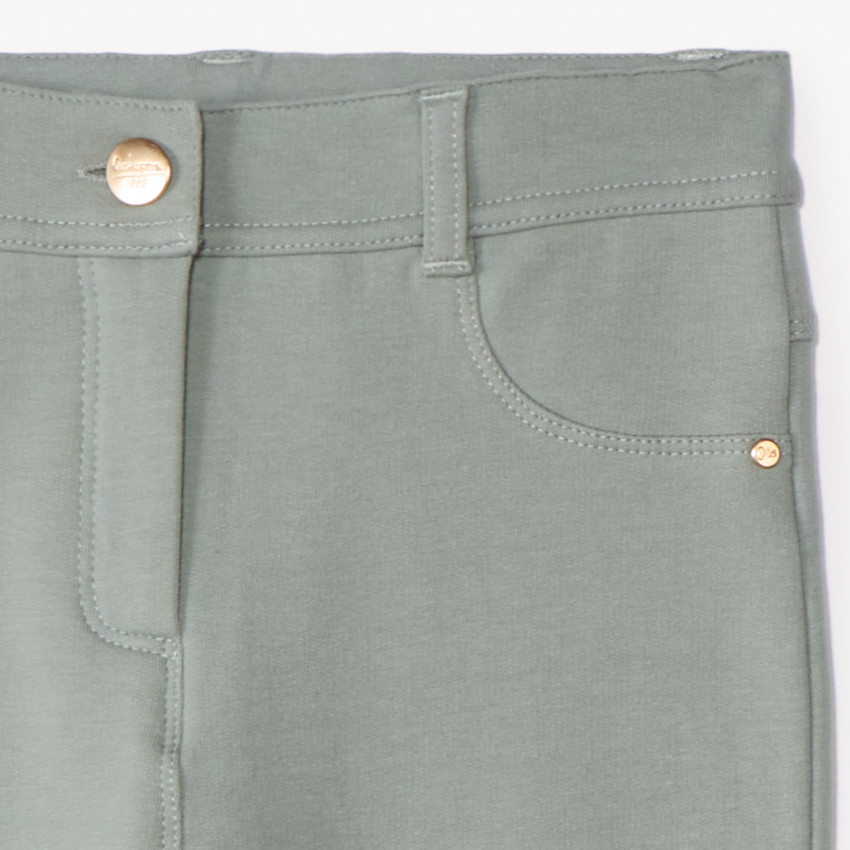 Pantalón skinny de felpa lisa para niña 