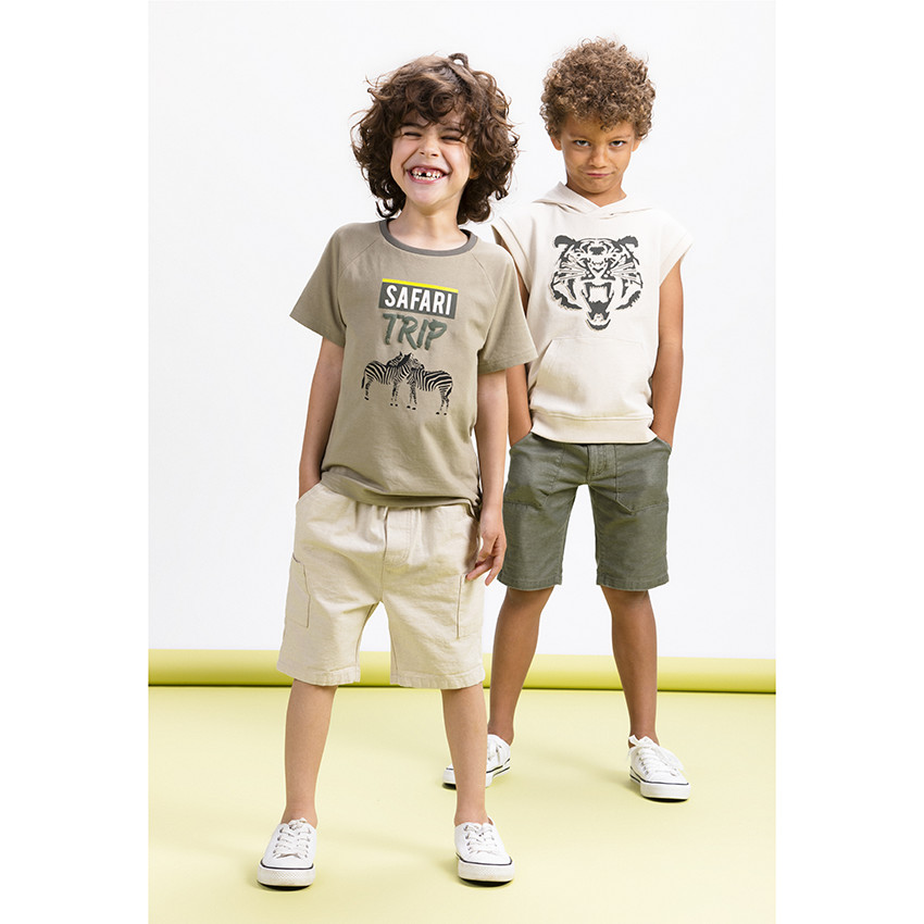 Camiseta manga corta cebra 