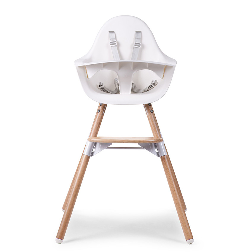 Chaise Haute Evolu 2 - Naturel/Blanc 