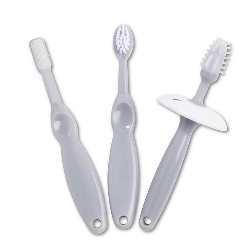 Conjunto de 3 complementos de dentición - Gris 