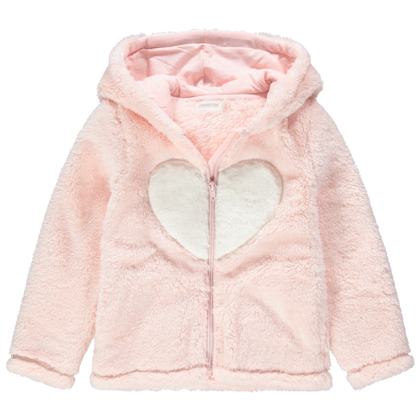 Bata de casa de borreguito con capucha. 